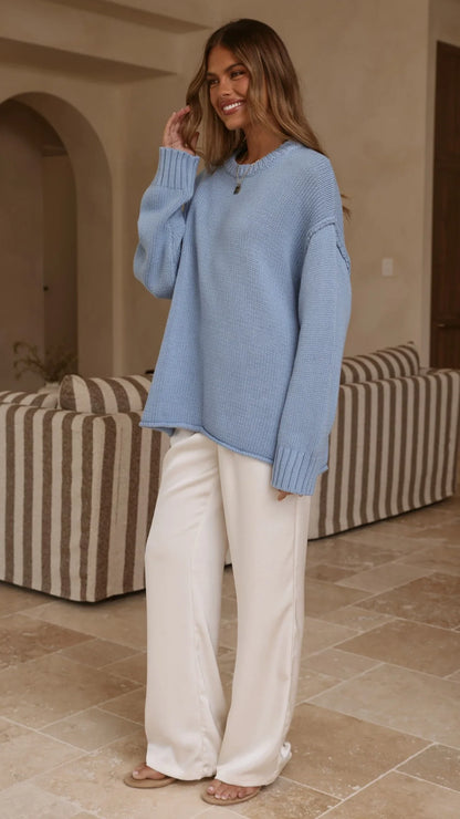 Hayden Knit Jumper Blue
