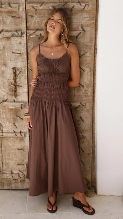 Vida Maxi Dress Brown