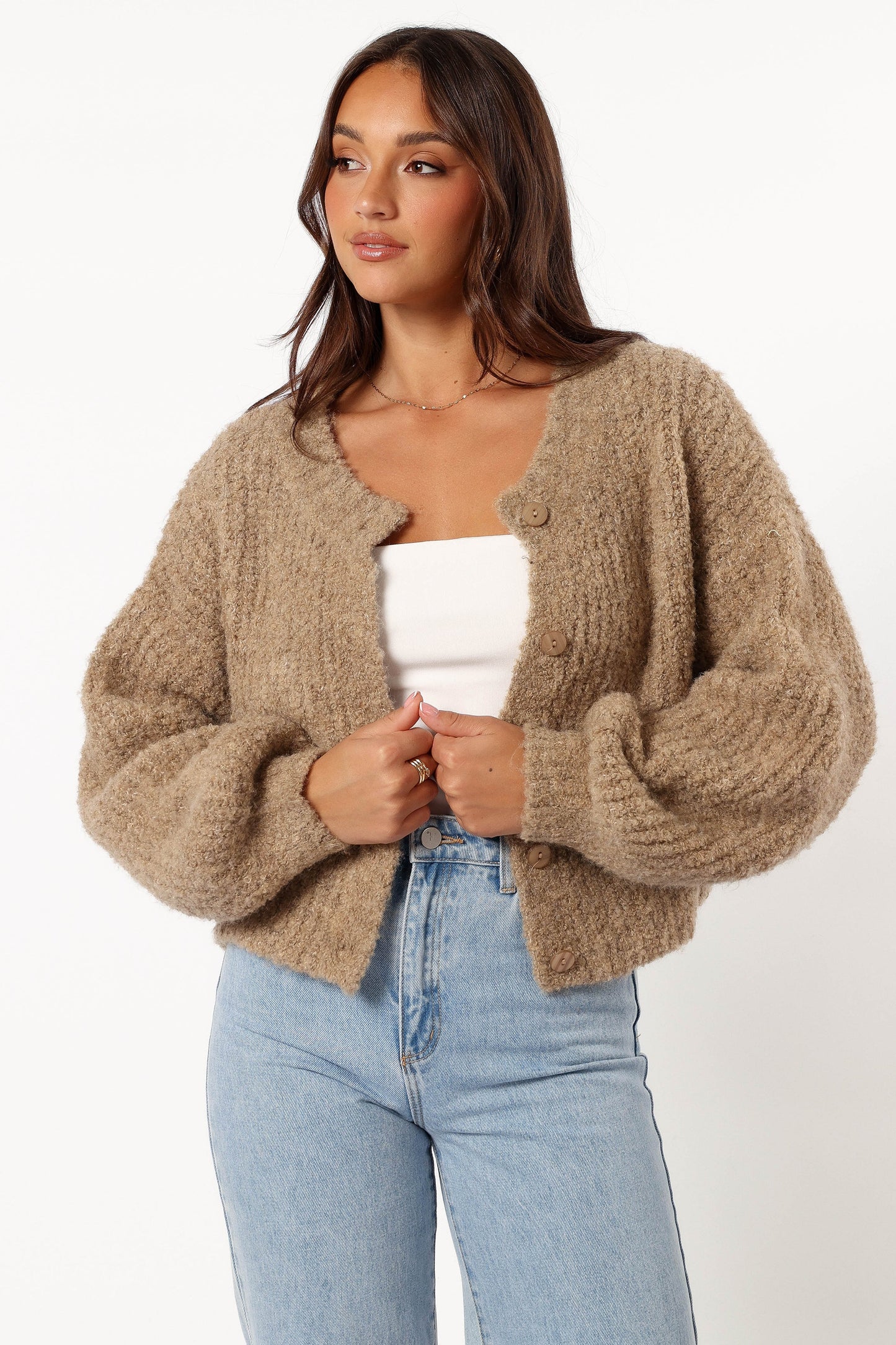 Albertine Cardigan Latte