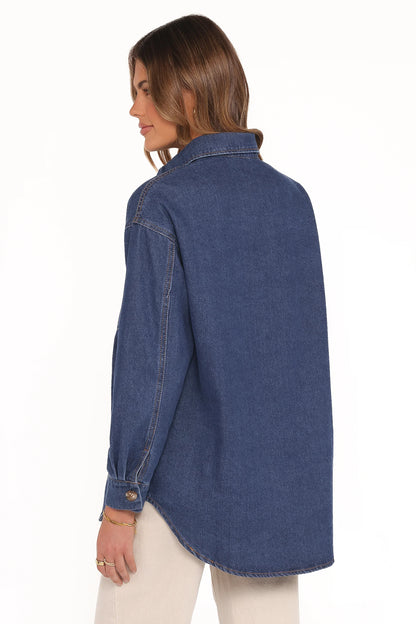 Anicia Denim Shirt Dark