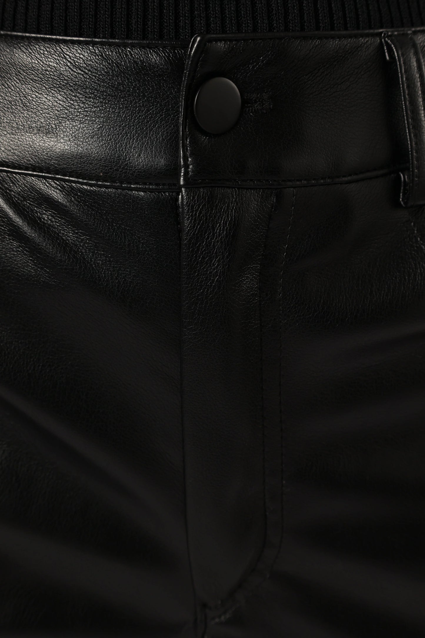 Maverick Vegan Leather Pants Black