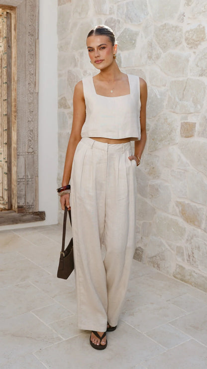 Tillie Crop Top Oatmeal