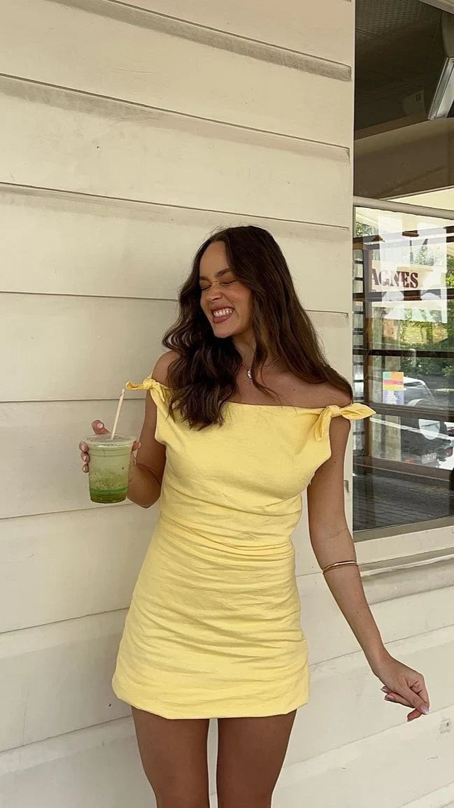 Ebbe Mini Dress Lemon