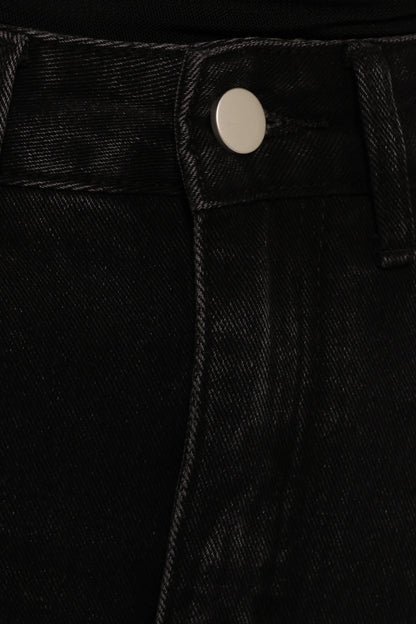 Dana Denim Midi Skirt Black Wash