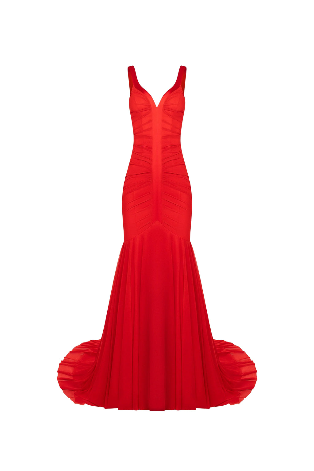 Gala Scarlet Mermaid Gown