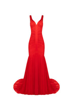 Gala Scarlet Mermaid Gown