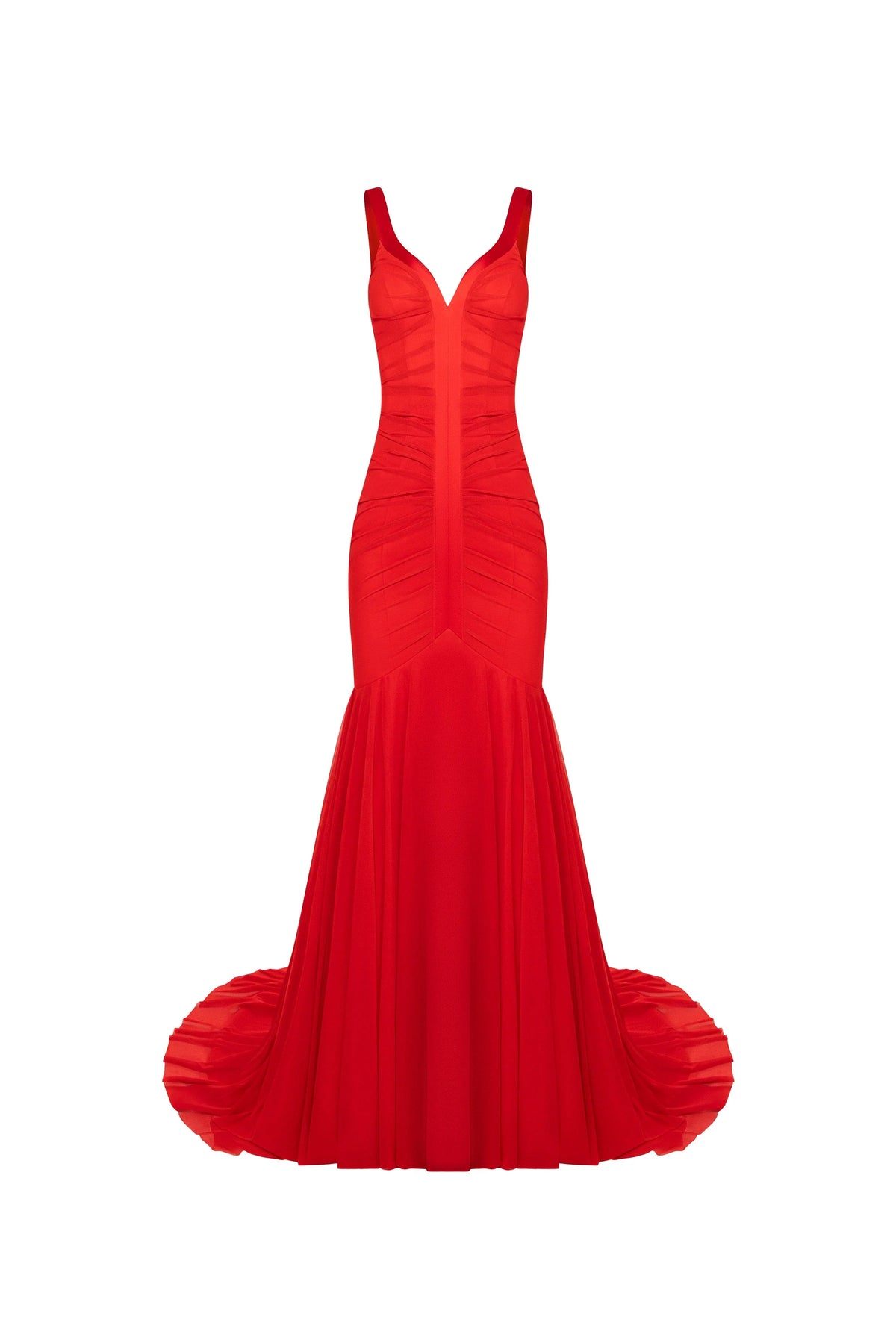 Gala Scarlet Mermaid Gown