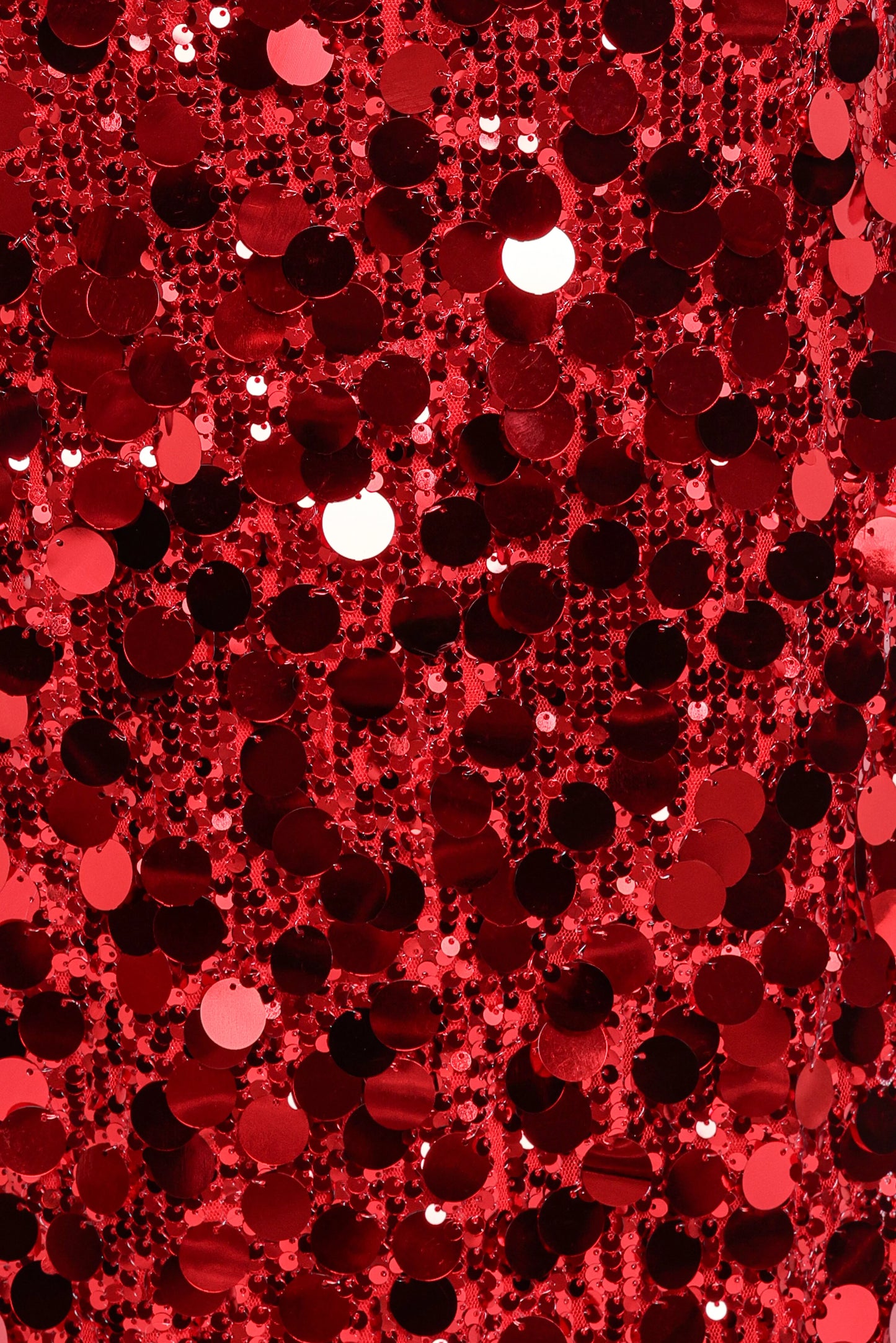 Karlie Strapless Sequin Maxi Dress Red