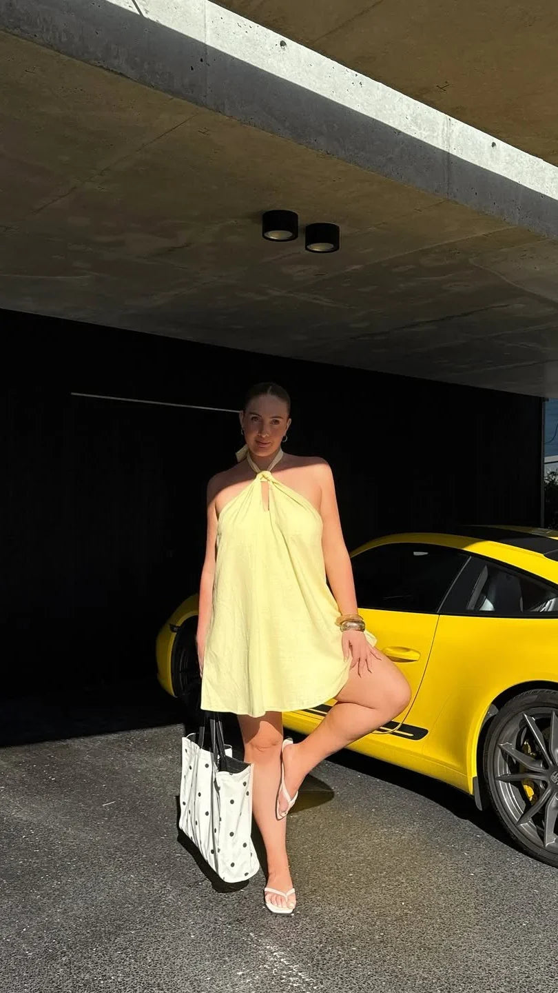 Maja Mini Dress Yellow