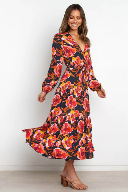 Balsa Dress Navy Floral