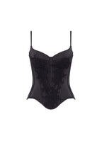 Obsidian lace corset Parisienne