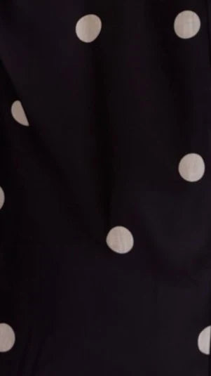 Tahlia Midi Dress Black Polka Print
