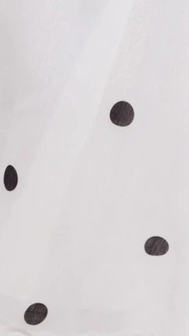 Tahlia Midi Dress White Polka Print