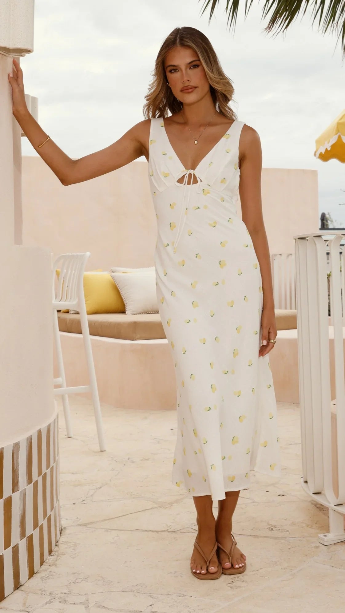 Lola Midi Dress Limone