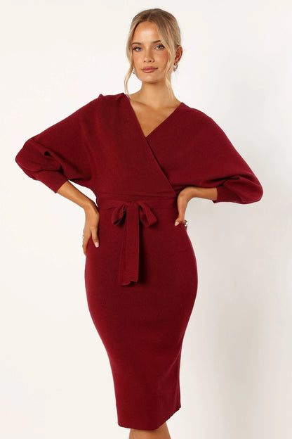 Nate Dress Merlot