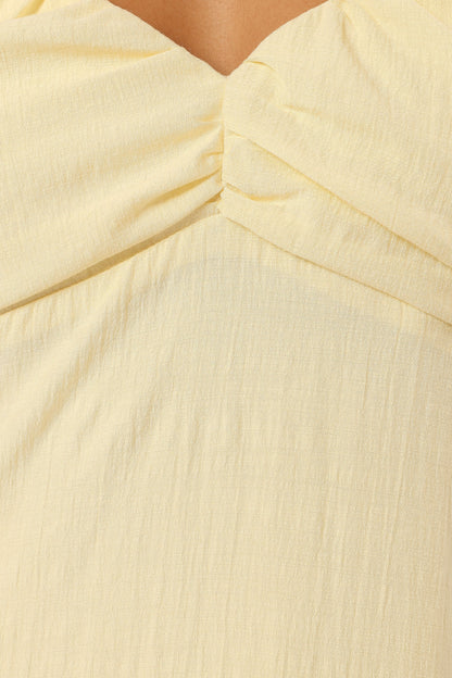 Maddie Maxi Dress Butter Yellow