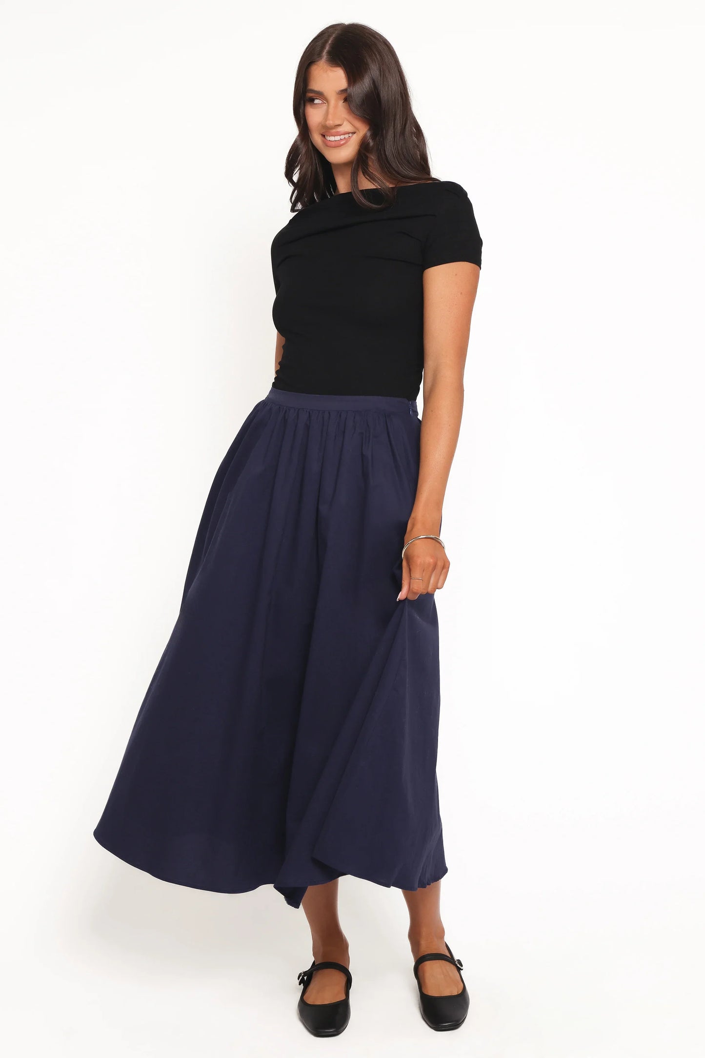 Oakley Midi Skirt Navy