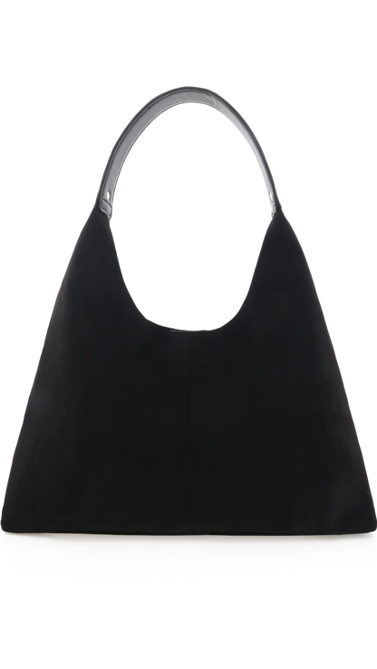 Tammy Shoulder Bag Black Suede
