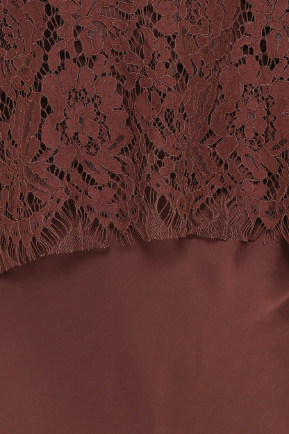 Lelita Strapless Maxi Dress Brown