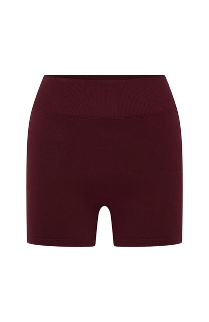 Zoom Seamless Shorts Merlot