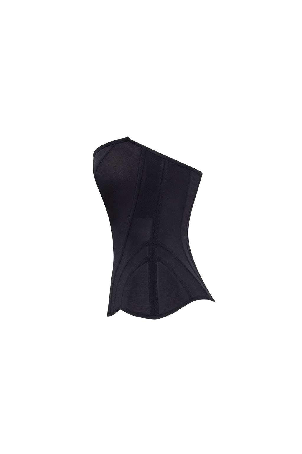 Chic low waist black fitted corset Midnight Walk