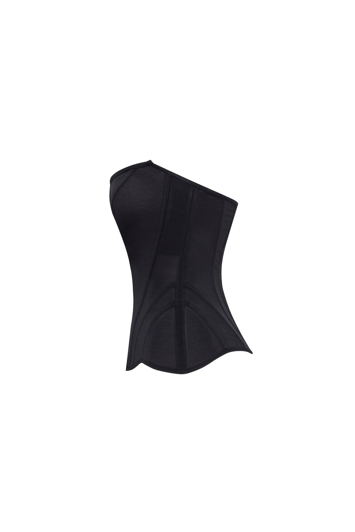 Chic low waist black fitted corset Midnight Walk