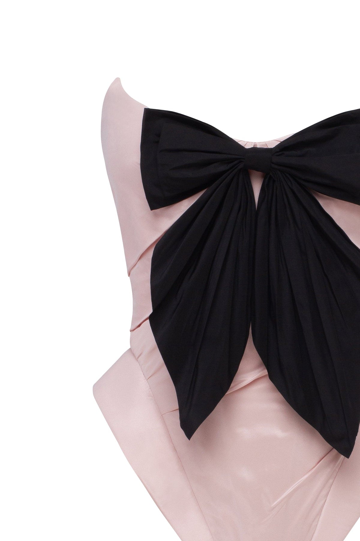 Sleeveless pink corset with detachable bow Parisienne