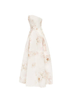 Pink peony corset midi dress Garden of Eden