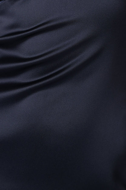 Xavier Bow Shoulder Maxi Dress Navy