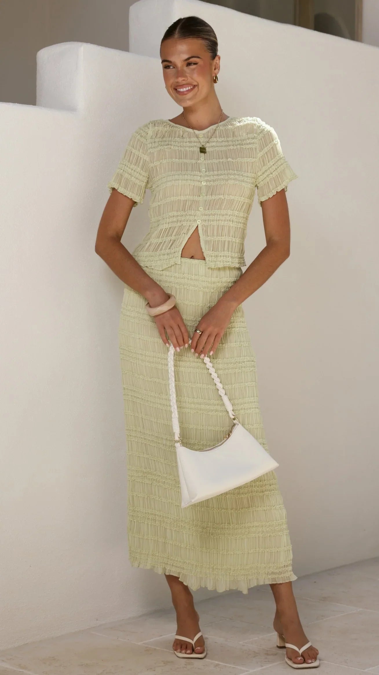 Maisie Maxi Skirt Matcha