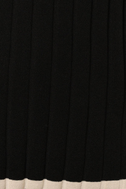 Henrie Knit Set Black Beige