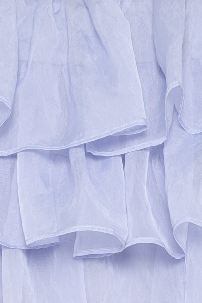 Taelya Flounce Top Blue