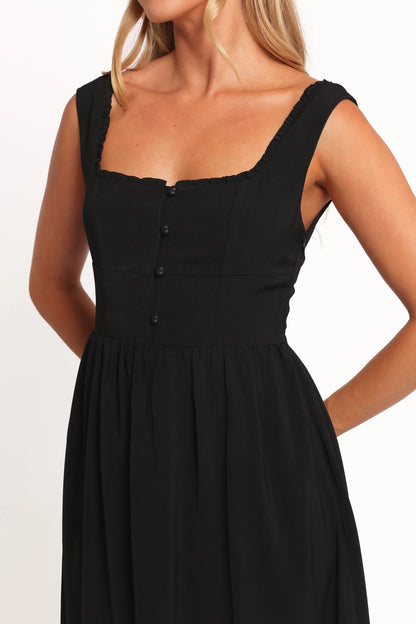 Melrose Midi Dress Black