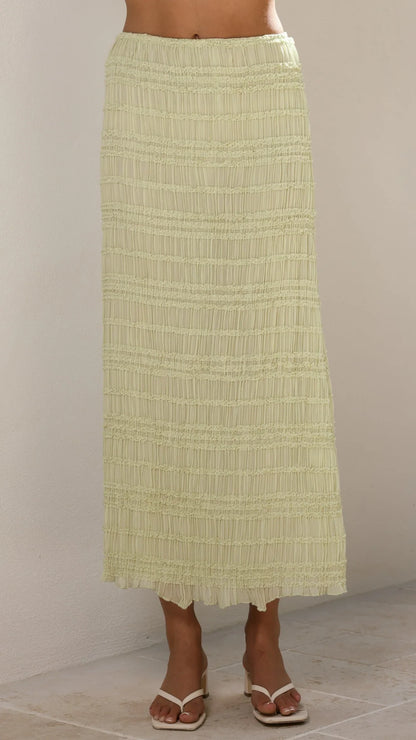 Maisie Maxi Skirt Matcha