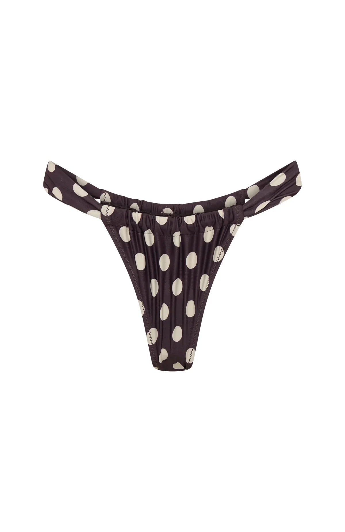 Huskisson Bottoms Choc Cream Polka Dot