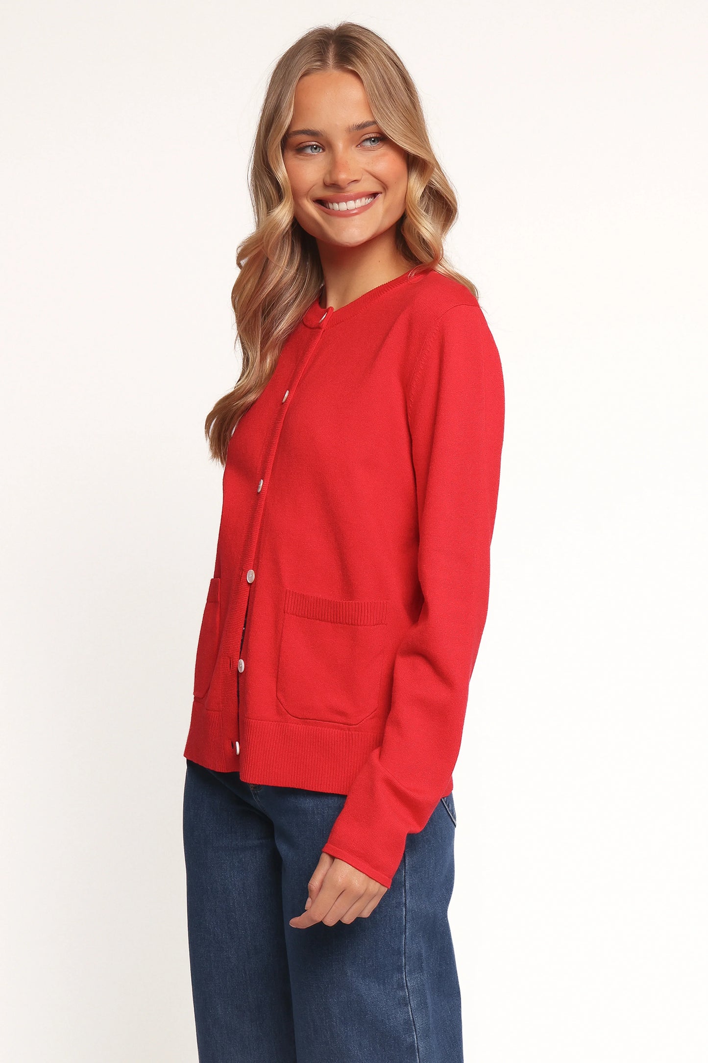 Abner Cardigan Red