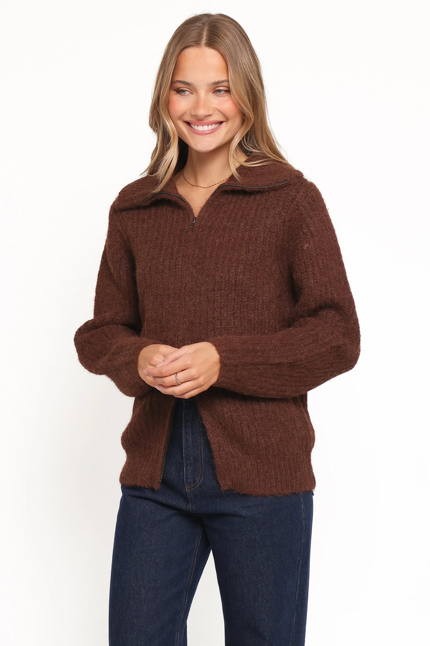 Miffy Zip Through Cardigan Chocolate