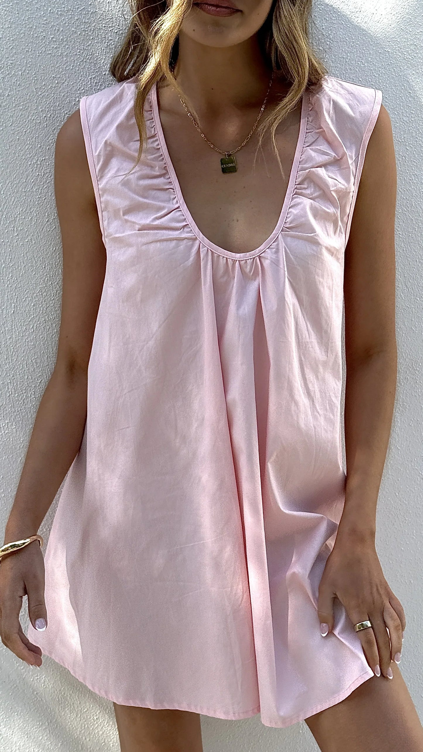 Vanessa Oversized Mini Dress Pink