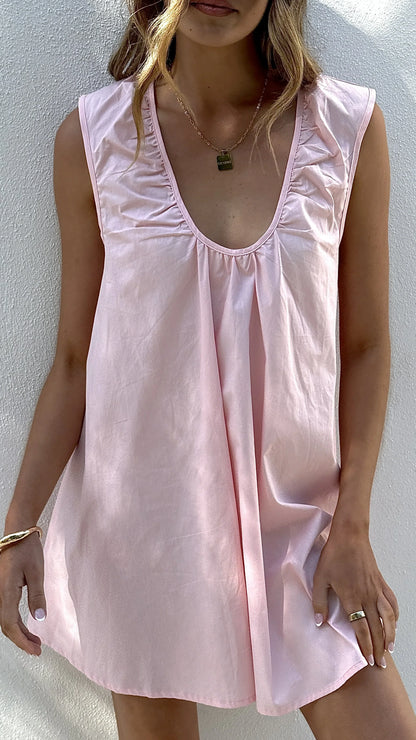 Vanessa Oversized Mini Dress Pink