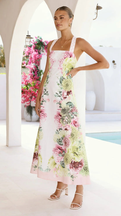 Stasia Midi Dress Sorbet Symphony