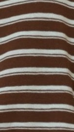 Harla Long Sleeve Top Shorts Set Brown Blue Stripe