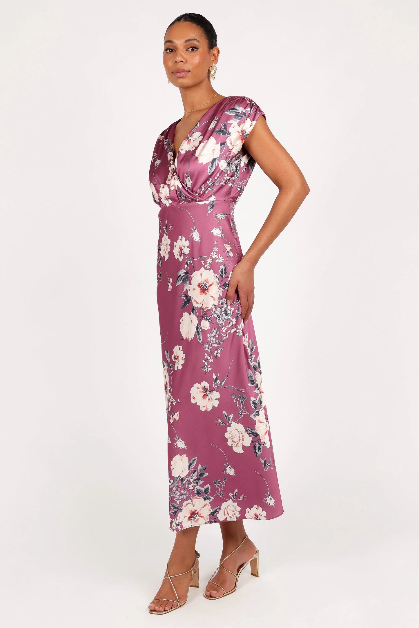 Amarlee Maxi Dress Dark Rose Floral