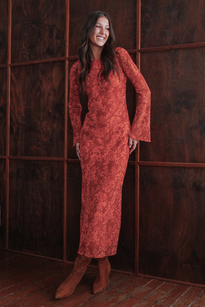 Talitha Maxi Dress Red Roses