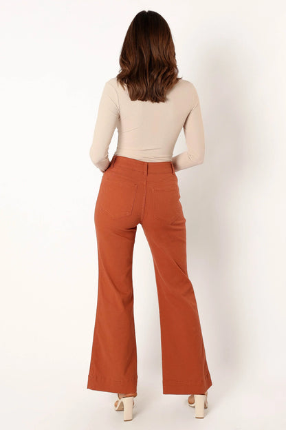 Nico Wide Leg Jean Tan