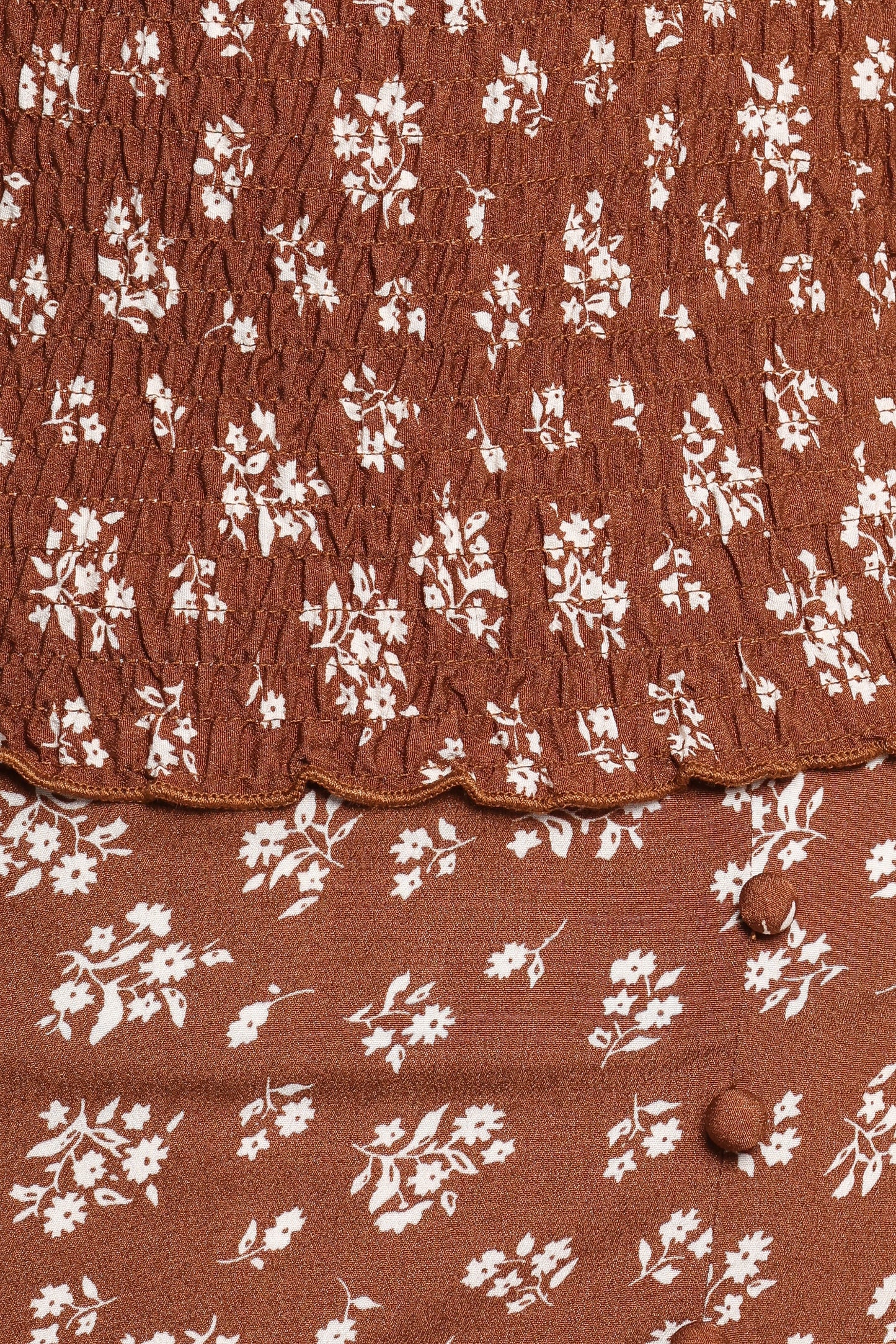 Zola Skirt Set Brown Ditsy Floral
