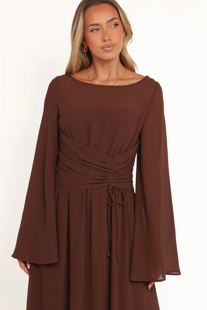 Samara Maxi Dress Brown