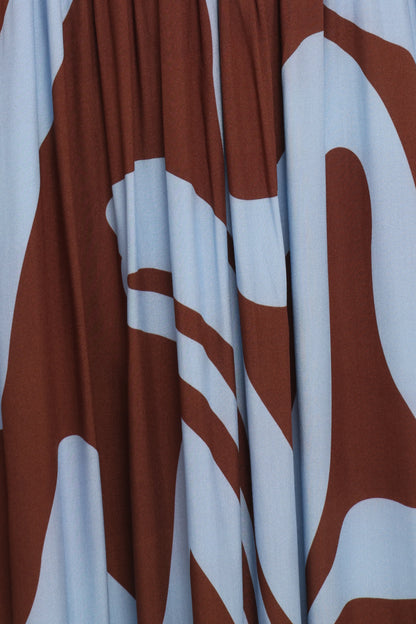 Nesta Maxi Dress Brown Blue