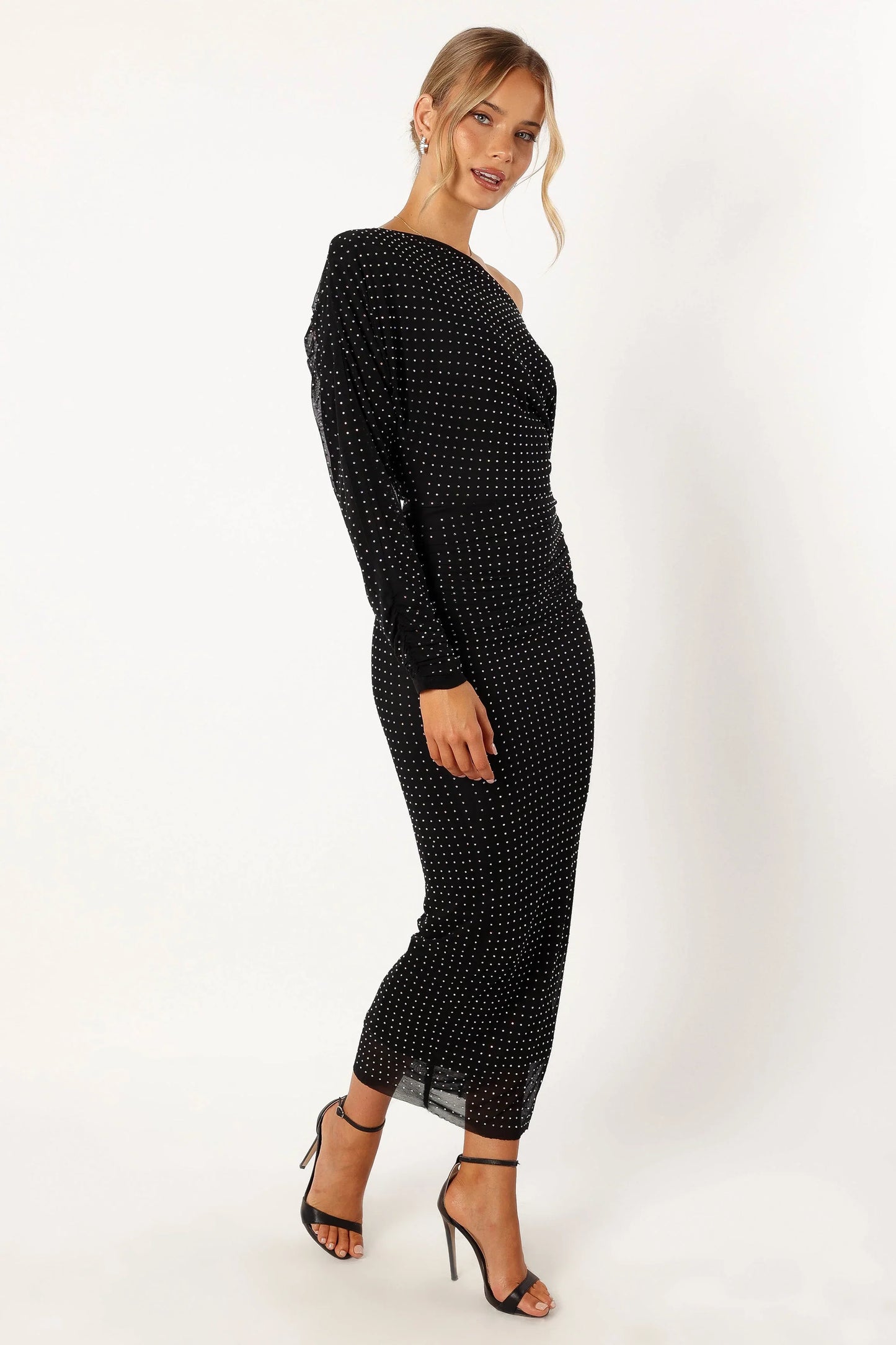 Loeve Long Sleeve Midi Dress Black