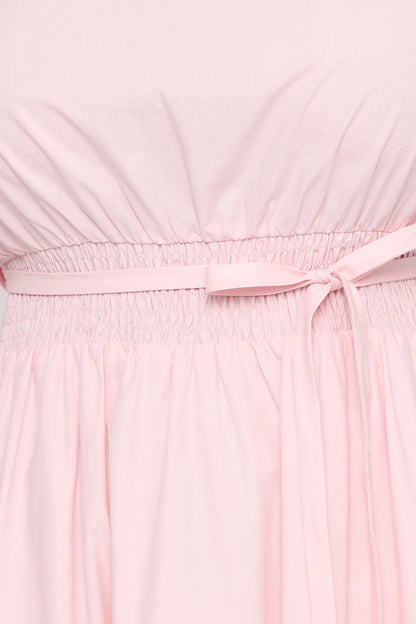 Nellie Midi Dress Petal Pink