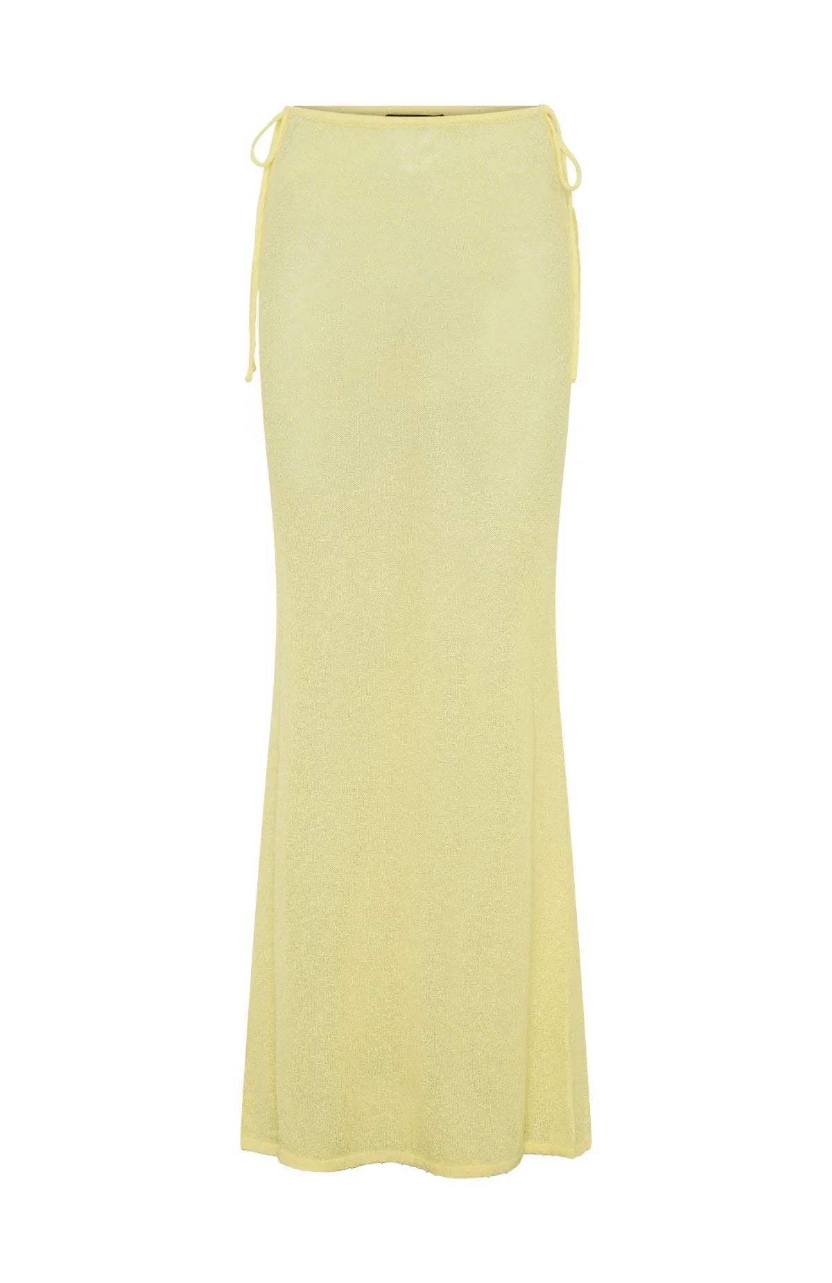 Costa Del Sol Knit Maxi Skirt Lemon